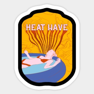 Heat Wave Summer T-Shirt Sticker